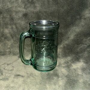 Coca Cola Teal Glass Mug